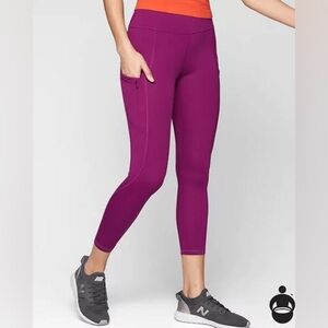 Athleta Purple Contender Leggings